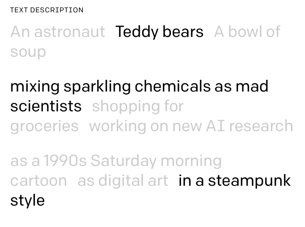 Teddy bears; mixing sparkling chemicals as mad scientists; in a steampunk style